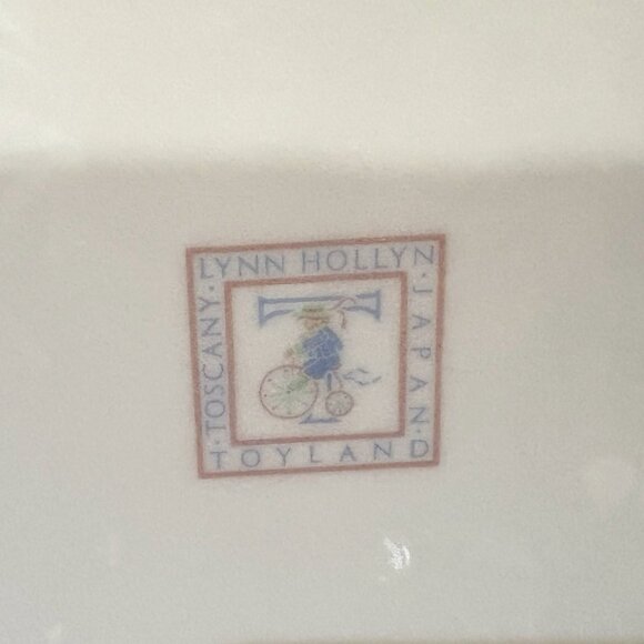 Lynn Hollyn Porcelain Toyland Toscany Child Plate VTG Made in Japan - Picture 4 of 4